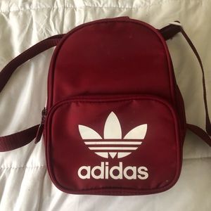 mini red adidas backpack